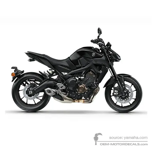 Yamaha MT09 2017 - Szary - Matt Dark Grey Metallic