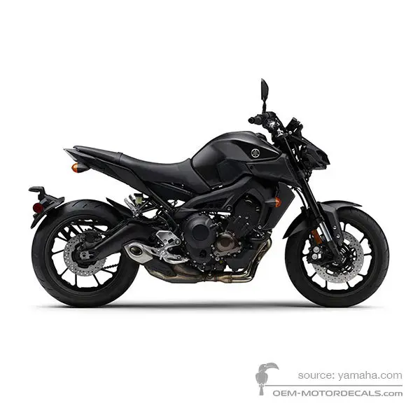 Yamaha MT09 2018 - Szary - Mat Dark Gray Metallic MDNM 6