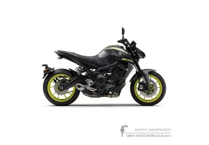 Autocollants pour Yamaha MT09 2018 - Gris • Yamaha Autocollants OEM