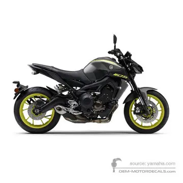Yamaha MT09 2018 - Szary - Matt Gray Metallic 3