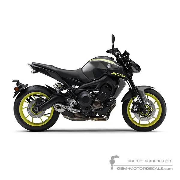 Yamaha MT09 2018 - Szary - Matt Gray Metallic 3
