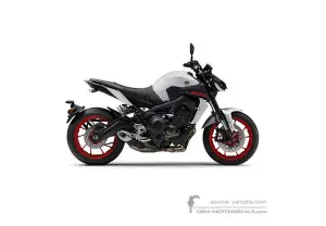Decals for Yamaha MT09 2019 - White • Yamaha OEM Decals