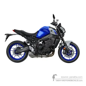 Yamaha MT09 2021 - Niebieski - Deep Purplish Blue Metallic C