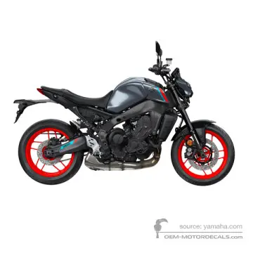 Yamaha MT09 2021 - Ciemnoszary - Pastel Dark Gray