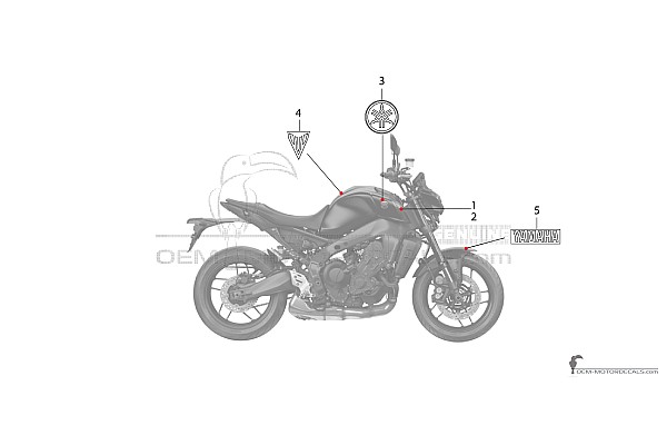Yamaha MT09 2021 - Dunkelgrau