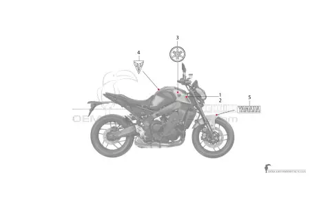Yamaha MT09 2021 - Bleu