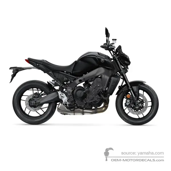 Yamaha MT09 2022 - Dark gray - Mat Dark Gray Metallic 6