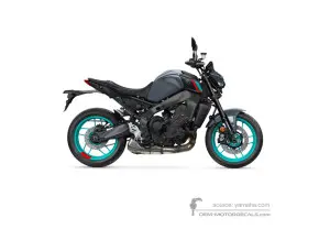 Decals for Yamaha MT09 2022 - Dark gray • Yamaha OEM Decals