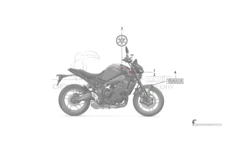 Yamaha MT09 2022 - Dark gray