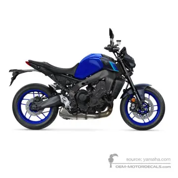 Yamaha MT09 2023 - Niebieski - Deep Purplish Blue Metallic C