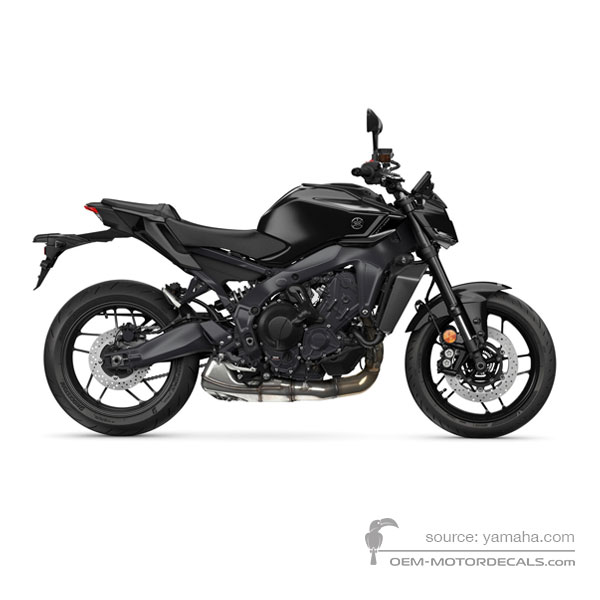 Naklejki do Yamaha MT09 2024 - Ciemnoszary • Yamaha Naklejki OEM