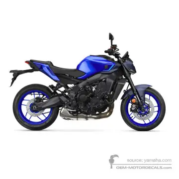 Yamaha MT09 2024 - Niebieski - Deep Purplish Blue Metallic C