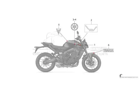 Yamaha MT-09 2025 - Blu