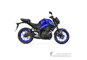 Autocollants pour Yamaha MT-03 2025 - Bleu • Yamaha Autocollants OEM