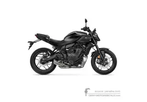 Pegatinas para Yamaha MT-07 2025 - Gris oscuro • Yamaha Pegatinas OEM