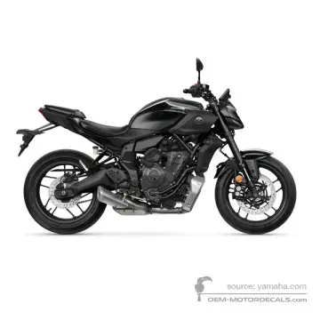 Yamaha MT-07 2025 - Grigio scuro - Mat Dark Gray Metallic 8