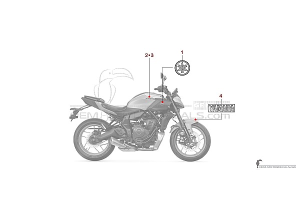 Yamaha MT-07 2025 - Grigio