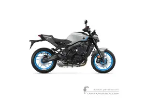 Adesivi per Yamaha MT-09 2025 - Grigio • Yamaha Adesivi OEM