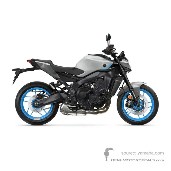Yamaha MT-09 2025 - Szary - Mat Light Gray Metallic 4