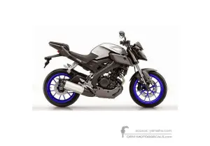Aufkleber für Yamaha MT-125 2015 - Weiss • Yamaha OEM-Aufkleber