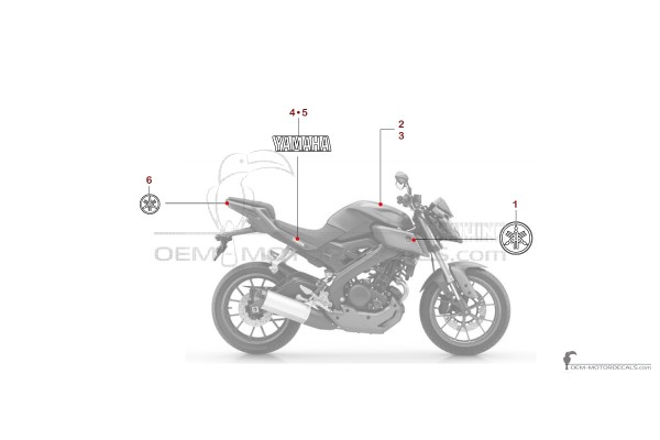 Yamaha MT-125 2015 - Czerwony