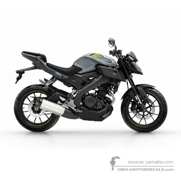 Yamaha MT-125 2016 - Gris - Bluish Gray Solid 4