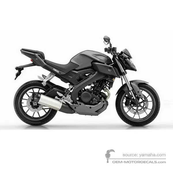 Yamaha MT-125 2016 - Gris - Mat Gray Metallic 3