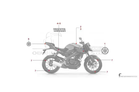 Yamaha MT-125 2016 - Szary