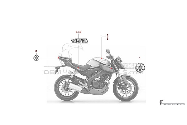 Yamaha MT-125 2016 - Biały