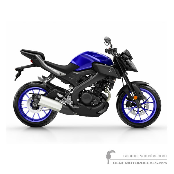 Decals for Yamaha MT-125 2017 - Blue • Yamaha OEM Decals
