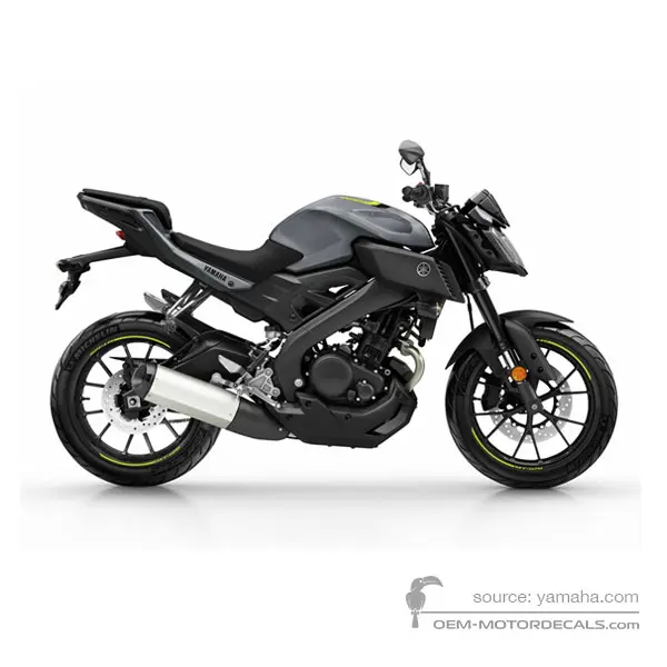 Yamaha MT-125 2017 - Gris - Bluish Gray Solid 4