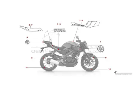 Yamaha MT-125 2017 - Gris
