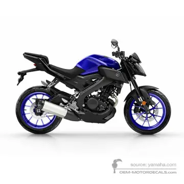 Yamaha MT-125 2018 - Niebieski - Deep Purplish Blue Metallic C