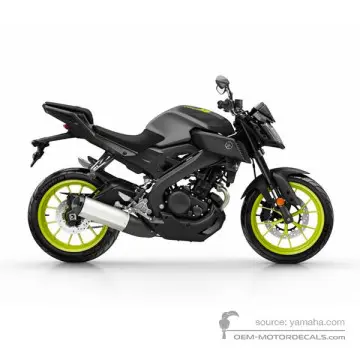 Yamaha MT-125 2018 - Szary - Mat Gray Metallic 3