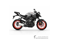 Naklejki do Yamaha MT-125 2019 - Szary • Yamaha Naklejki OEM