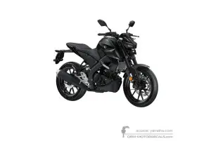 Decals for Yamaha MT125 2021 - Dark gray • Yamaha OEM Decals
