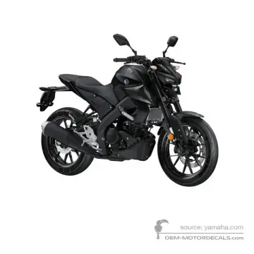 Yamaha MT125 2021 - Gris foncé - Mat Dark Gray Metallic 6