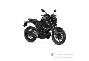 Stickers voor Yamaha MT125 2023 - Donkergrijs • Yamaha OEM Stickers