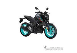 Pegatinas para Yamaha MT125 2023 - Gris oscuro • Yamaha Pegatinas OEM