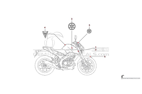 Yamaha MT125 2024 - Blau