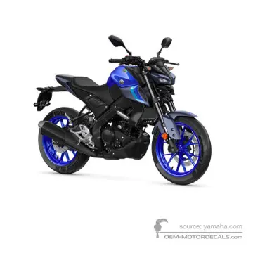 Yamaha MT125 2025 - Niebieski - Deep Purplish Blue Metallic C