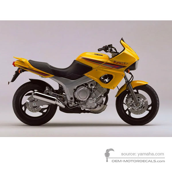 Aufkleber für Yamaha TDM850 1995 - Gelb • Yamaha OEM-Aufkleber
