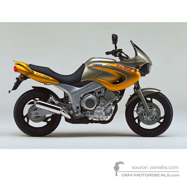 Aufkleber für Yamaha TDM850 1999 - Gelb • Yamaha OEM-Aufkleber