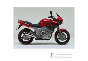 Decals for Yamaha TDM850 1999 - Red • Yamaha OEM Decals
