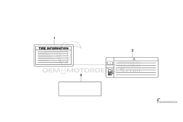 Yamaha TDM900 - Caution labels