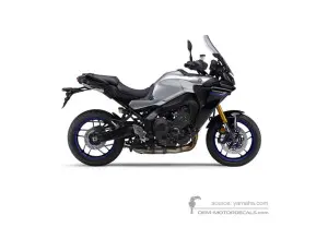 Aufkleber für Yamaha TRACER 9 GT 2021 - Weiss • Yamaha OEM-Aufkleber