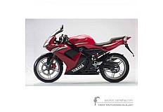 Stickers voor Yamaha TZR50 2003 - Rood • Yamaha OEM Stickers