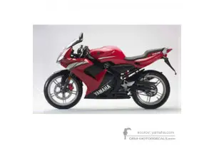 Adesivi per Yamaha TZR50 2003 - Rosso • Yamaha Adesivi OEM