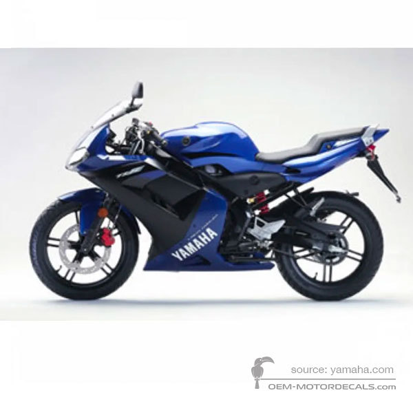 Decals for Yamaha TZR50 2004 - Blue • Yamaha OEM Decals