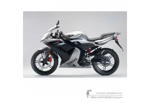 Decals for Yamaha TZR50 2004 - Silver • Yamaha OEM Decals